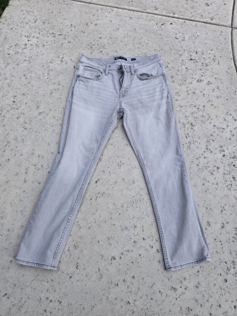 BKE Jake Straight Jeans in Light Gray - Picture 2 of 3